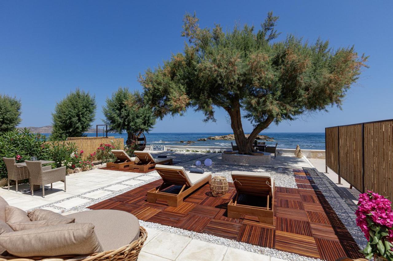 Villa Seashell -Wonderful Newly Renovated Villa On The Beach Galatas  Luaran gambar